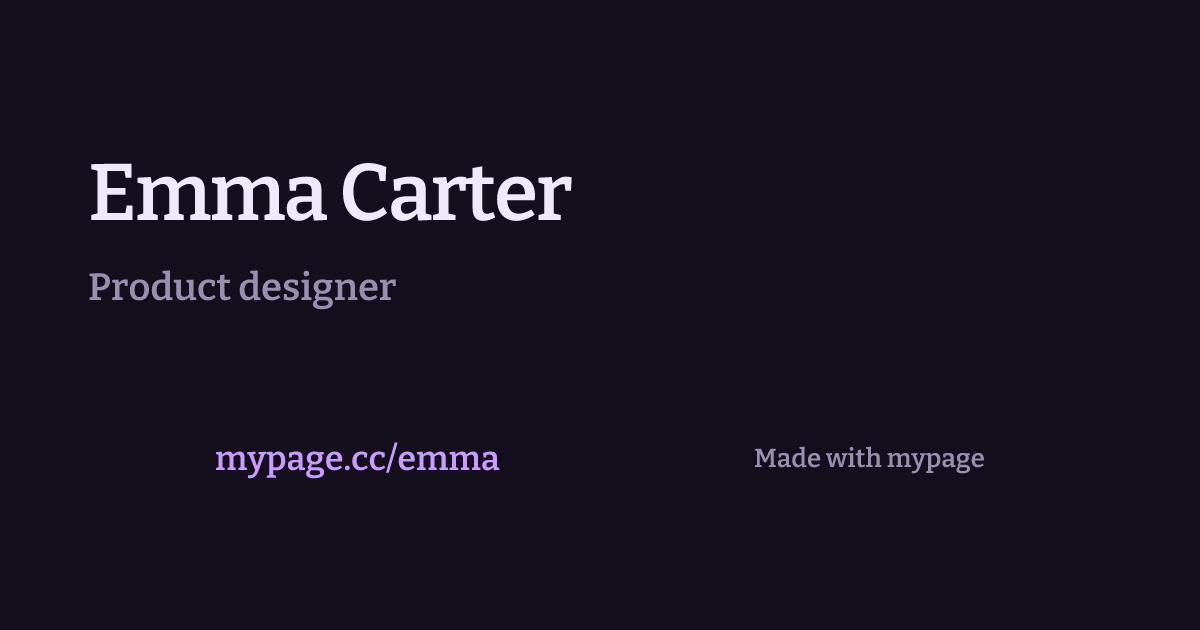 Emma Carter link in bio example