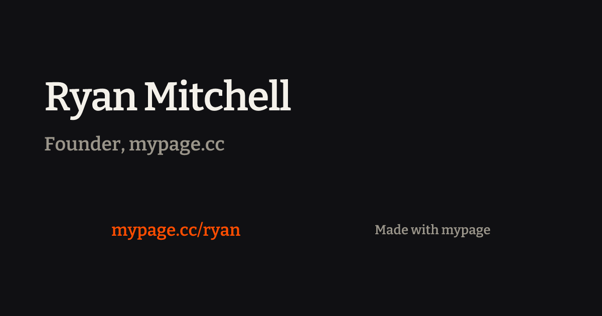 Ryan Mitchell link in bio example
